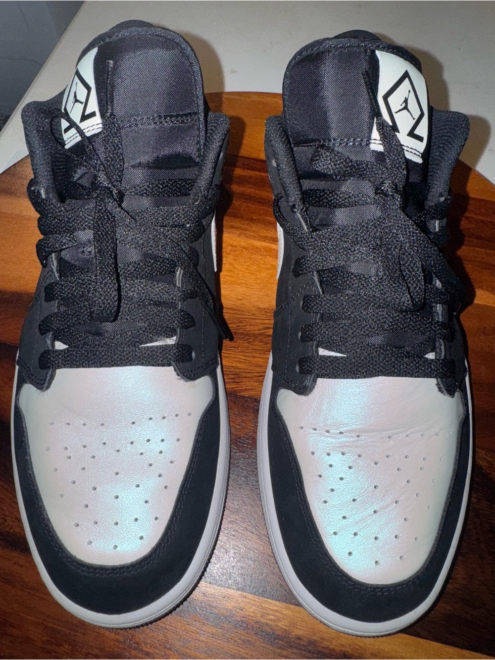 Jordan Black & White Low-Top Men's Sneakers - Picture 3 of 7